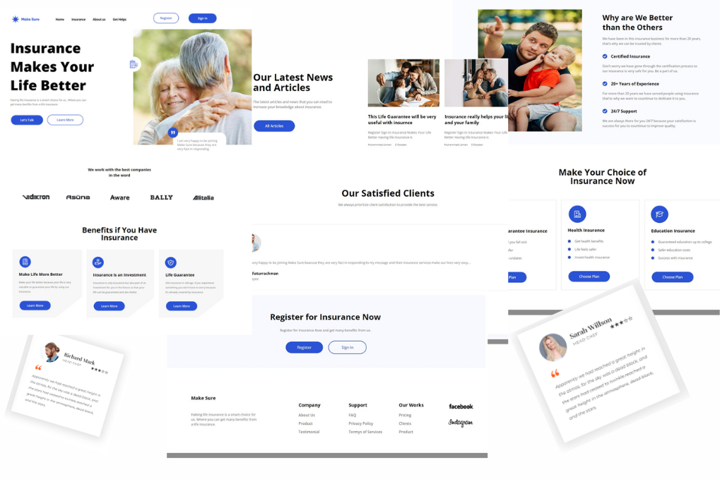insurance website cutting